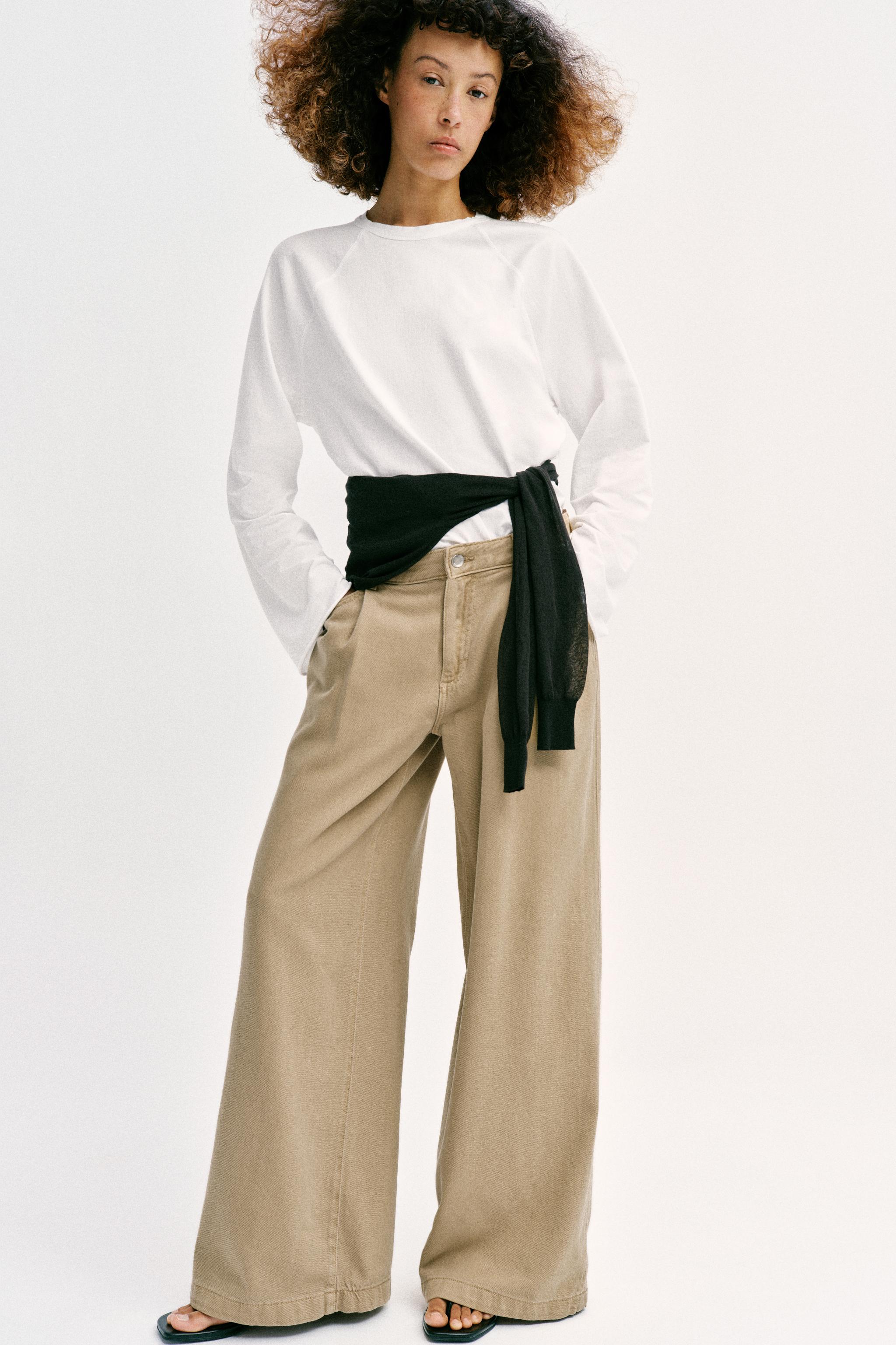 JEAN Z1975 À JAMBES LARGES TAILLE HAUTE PINCES